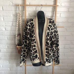 Animal Print Cardigan